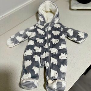 Newborn baby boy cozy and warm overall it’s new just without tag